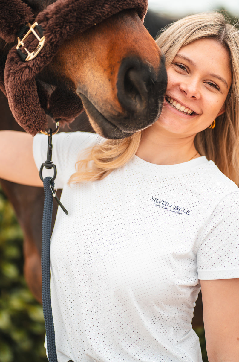 Leony short-sleeved sports shirt (white)