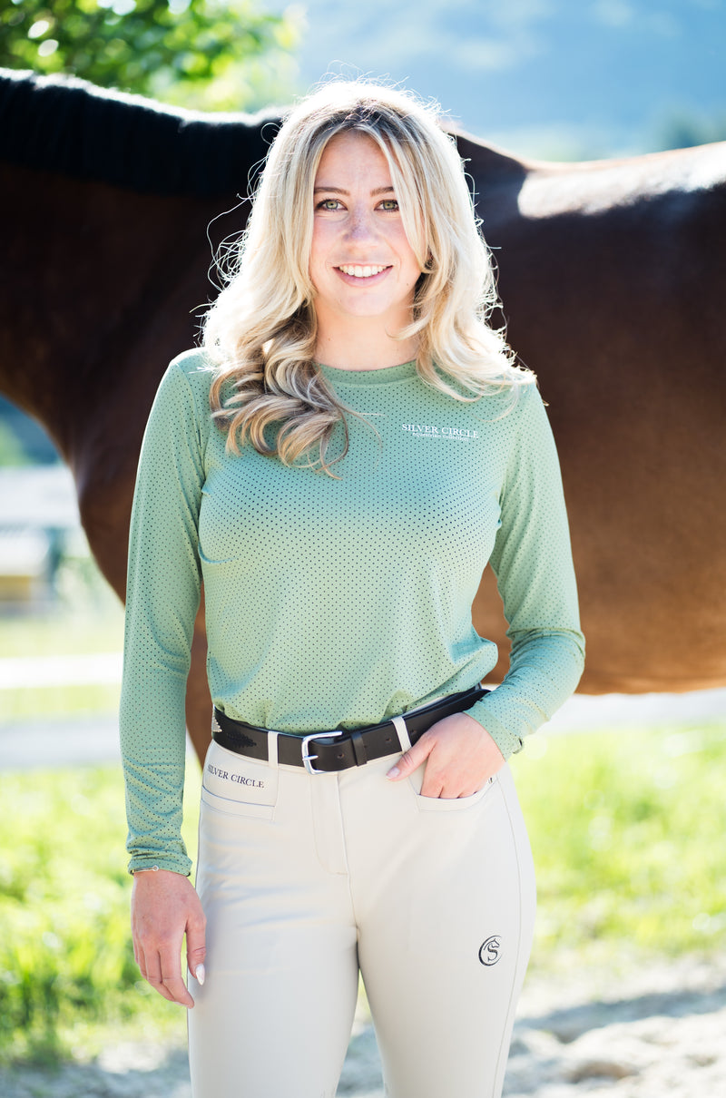 Leony sports shirt long sleeve (shale green)